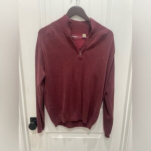 Tommy Bahama Men's Zip-Up Sweater - Wine